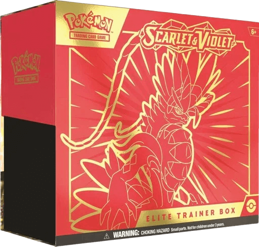 Pokémon TCG: Scarlet & Violet Elite Trainer Box – Koraidon | 9 Booster Packs & Foil Promo Car